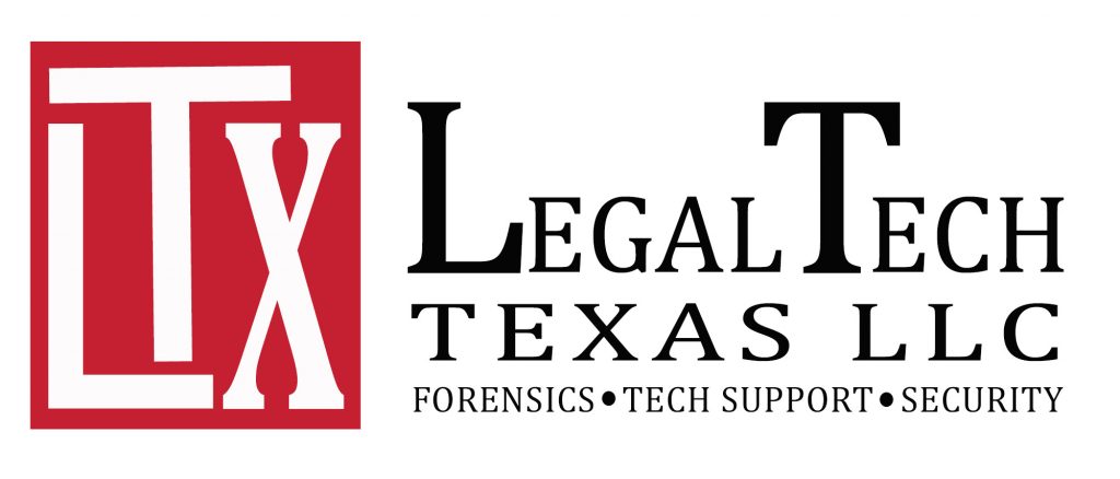 Legal Tech TX Logo - Forensics, Data Security, and Tech Support